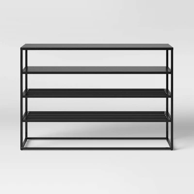 Glasgow Metal Shoe Storage Console Table Black - Project 62™ 3 Glasgow Metal Shoe Storage Console Table Black - Project 62™ - Image 2