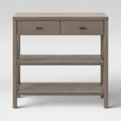 Owings Console Table with 2 Shelf and Drawers - Threshold™ Rustic -Console Tables Sales unnamed file 100