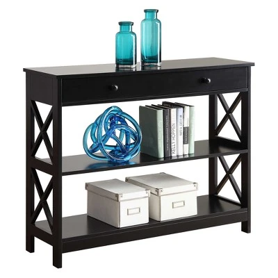Oxford 1 Drawer Console Table Black - Breighton Home 4 Oxford 1 Drawer Console Table Black - Breighton Home - Image 2