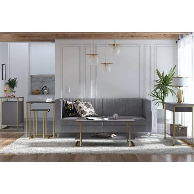 Camila Console Table - Cosmoliving By Cosmopolitan Graphite Gray 3 Camila Console Table - Cosmoliving By Cosmopolitan Graphite Gray