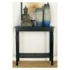 Wood Traditional Rectangular Console Table Black - Olivia & May