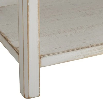 55 Downing Street Country Cottage Wood Console Table 31 1/2" x 13 3/4" with Drawer White for Living Room Bedroom Bedside Entryway 6 55 Downing Street Country Cottage Wood Console Table 31 1/2" x 13 3/4" with Drawer White for Living Room Bedroom Bedside Entryway - Image 4