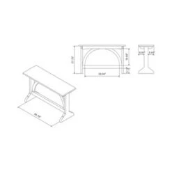 Jobrin Double Pedestal Console Table Reclaimed Oak - miBasics -Console Tables Sales unnamed file 1047