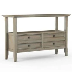Halifax Console Sofa Table - Wyndenhall Hickory Brown
