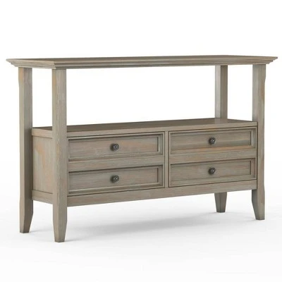 Halifax Console Sofa Table - Wyndenhall Hickory Brown 3 Halifax Console Sofa Table - Wyndenhall Hickory Brown