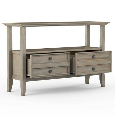Halifax Console Sofa Table - Wyndenhall Hickory Brown 8 Halifax Console Sofa Table - Wyndenhall Hickory Brown - Image 6