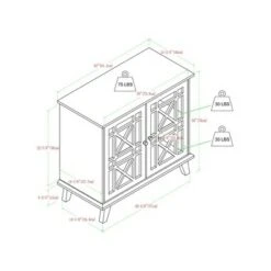 Versatile Fretwork Accent Storage Console - Saracina Home Blue -Console Tables Sales unnamed file 1072