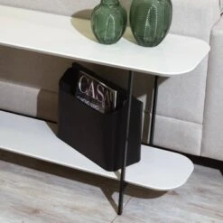 Celine Side Table Console - Manhattan Comfort Off White -Console Tables Sales unnamed file 1090
