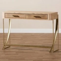 Lafoy Natural Finished Wood and Finished 2 Drawer Console Table Brown - Baxton Studio 16 Lafoy Natural Finished Wood and Finished 2 Drawer Console Table Brown - Baxton Studio -Console Tables Sales unnamed file 1126