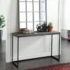 Olivia & May Contemporary Metal Console Table Brown - Olivia & May -Console Tables Sales unnamed file 1186
