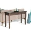 46" Medium Stratford Solid Wood Console Sofa Table - Wyndenhall Natural Aged Brown