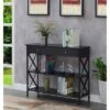 Tucson 1 Drawer Console Table with Shelves - Breighton Home Gray/black 2 Tucson 1 Drawer Console Table with Shelves - Breighton Home Gray/black -Console Tables Sales unnamed file 1265