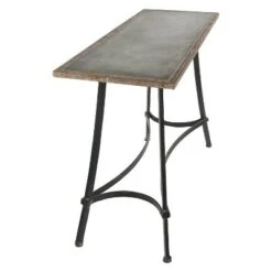 Metal Industrial Arts Style Rectangular Console Table Brown - Olivia & May 8 Metal Industrial Arts Style Rectangular Console Table Brown - Olivia & May -Console Tables Sales unnamed file 1274