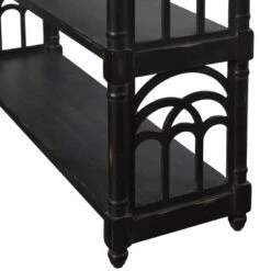 3 Tier Console Table Distressed Black - Stylecraft -Console Tables Sales unnamed file 1278