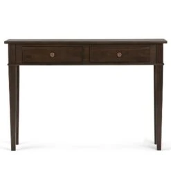 44" Sterling Solid Wood Contemporary Console Sofa Table Tobacco Brown - WyndenHall -Console Tables Sales unnamed file 1292