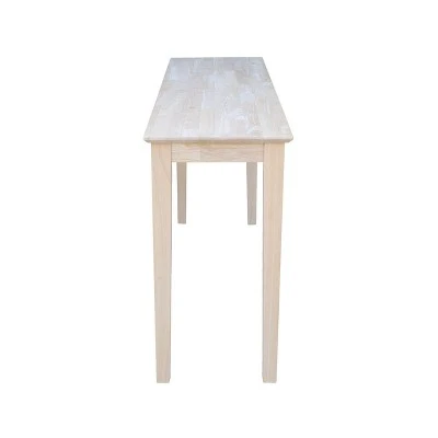 Shaker Table Unfinished - International Concepts 4 Shaker Table Unfinished - International Concepts - Image 2