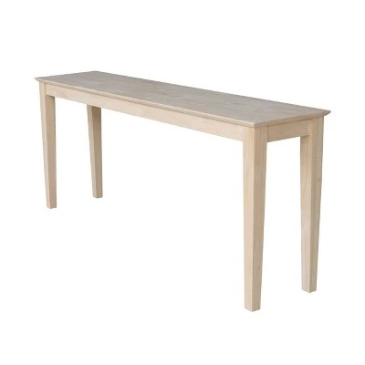 Shaker Table Unfinished - International Concepts 10 Shaker Table Unfinished - International Concepts - Image 8