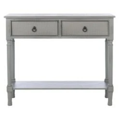 Haines 2 Drawers Console Table - Safavieh White -Console Tables Sales unnamed file 1354