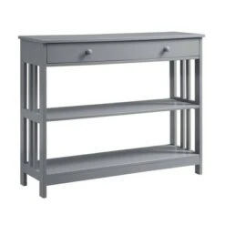 Breighton Home Mission 1 Drawer Console Table - Johar Furniture Gray -Console Tables Sales unnamed file 1373