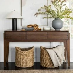 Threshold Designed W/Studio McGee Herriman Wooden Console Table with Drawers - Threshold™ designed with Studio McGee Brown -Console Tables Sales unnamed file 139