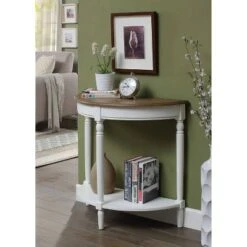 French Country Entryway Table Driftwood Top/White - Breighton Home -Console Tables Sales unnamed file 1517