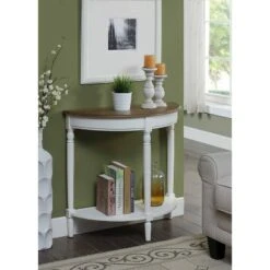 French Country Entryway Table Driftwood Top/White - Breighton Home -Console Tables Sales unnamed file 1520