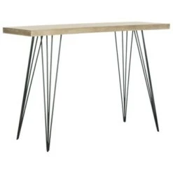 Etro Mid-Century Console Table - Light Brown & Black - Safavieh -Console Tables Sales unnamed file 1526