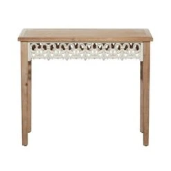 Olivia & May Farmhouse Wood Console Table Medium Brown - Olivia & May -Console Tables Sales unnamed file 1542