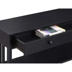 Mission 1 Drawer Console Table Black - Breighton Home -Console Tables Sales unnamed file 1591