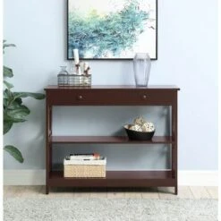 Omega 1 Drawer Console Table Espresso - Breighton Home -Console Tables Sales unnamed file 1611