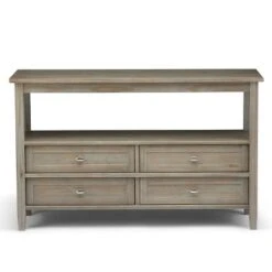 48" Norfolk Solid Wood Console Sofa Table - Wyndenhall Distressed Gray -Console Tables Sales unnamed file 1618