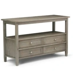 48" Norfolk Solid Wood Console Sofa Table - Wyndenhall Distressed Gray -Console Tables Sales unnamed file 1624