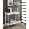 French Country Hall Table with Drawer/Shelf White - Breighton Home -Console Tables Sales unnamed file 1626