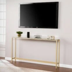 Dillard Narrow Long Console Table Deep Gold - Aiden Lane 9 Dillard Narrow Long Console Table Deep Gold - Aiden Lane -Console Tables Sales unnamed file 163