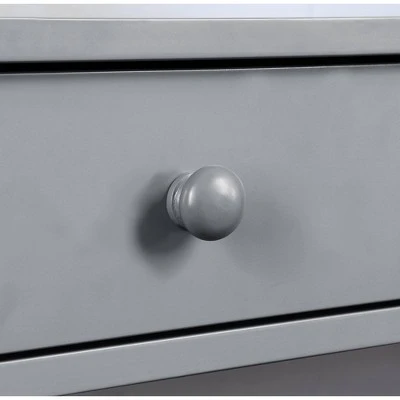 31.5" Oxford 1 Drawer Console Table Gray - Breighton Home 5 31.5" Oxford 1 Drawer Console Table Gray - Breighton Home - Image 3