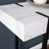 Wennan Modern Faux Marble Console Table Black/White - Aiden Lane -Console Tables Sales unnamed file 1732