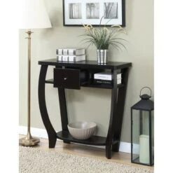 Breighton Home Newport Dorchester Console Table - Johar Furniture Espresso
