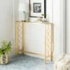 Jovanna Console Table - Gold / Clear - Safavieh