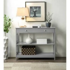 Omega 1 Drawer Console Table Gray - Breighton Home 19 Omega 1 Drawer Console Table Gray - Breighton Home -Console Tables Sales unnamed file 1814