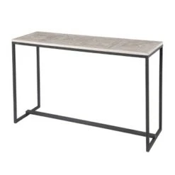 Thorpe Long Reclaimed Wood Console Table Gray/Black - Aiden Lane -Console Tables Sales unnamed file 1842