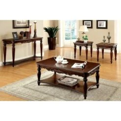 Halbarry Traditional Open Shelf Sofa Table Red - HOMES: Inside + Out -Console Tables Sales unnamed file 1858