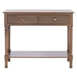 Halton 2 Drawers Console Table - Safavieh Brown -Console Tables Sales unnamed file 187