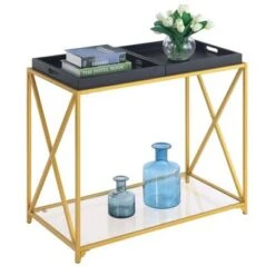 St Andrews Console Table - Breighton Home Black/gold -Console Tables Sales unnamed file 1881