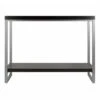 Jared Console Table, Enamel Steel Tube - Dark Espresso - Winsome