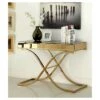 Sunkissed Modern Mirrored Sofa Table Brass - HOMES: Inside + Out -Console Tables Sales unnamed file 1902