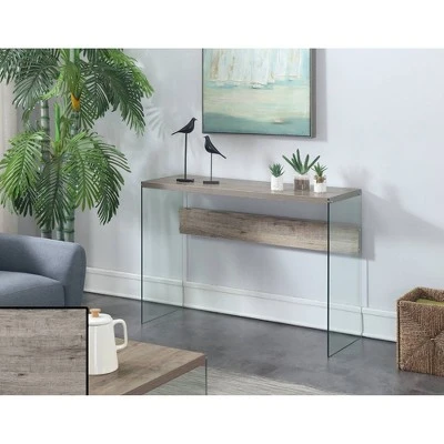 Soho Console Table - Breighton Home Sandstone/glass 3 Soho Console Table - Breighton Home Sandstone/glass