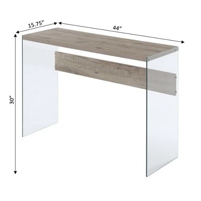 Soho Console Table - Breighton Home Sandstone/glass 7 Soho Console Table - Breighton Home Sandstone/glass - Image 5