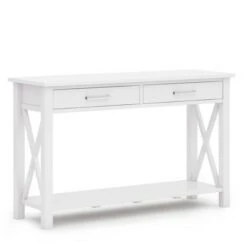 47" Waterloo Contemporary Console Sofa Table - Wyndenhall White -Console Tables Sales unnamed file 1961