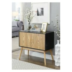 Oslo Storage Console Wood Grain/Gray/Black - Breighton Home 9 Oslo Storage Console Wood Grain/Gray/Black - Breighton Home -Console Tables Sales unnamed file 2017