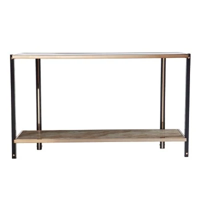 Carswaf Console Table with Mirrored Top Champagne - Aiden Lane 5 Carswaf Console Table with Mirrored Top Champagne - Aiden Lane - Image 3